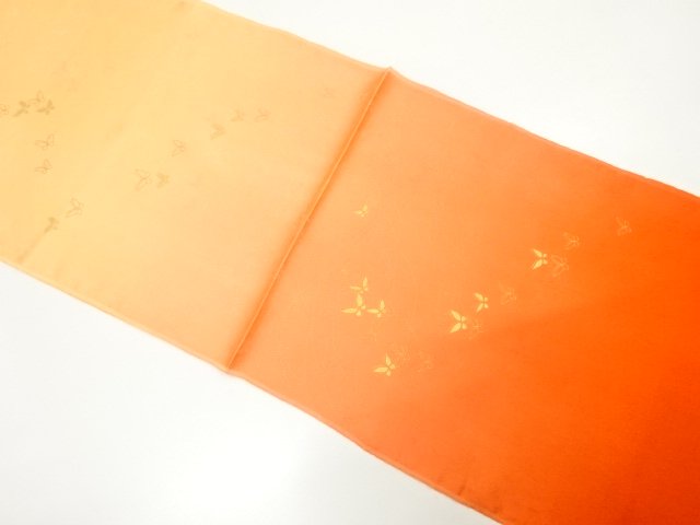 JAPANESE KIMONO / UNUSED GOLD-DECORATED OBIAGE